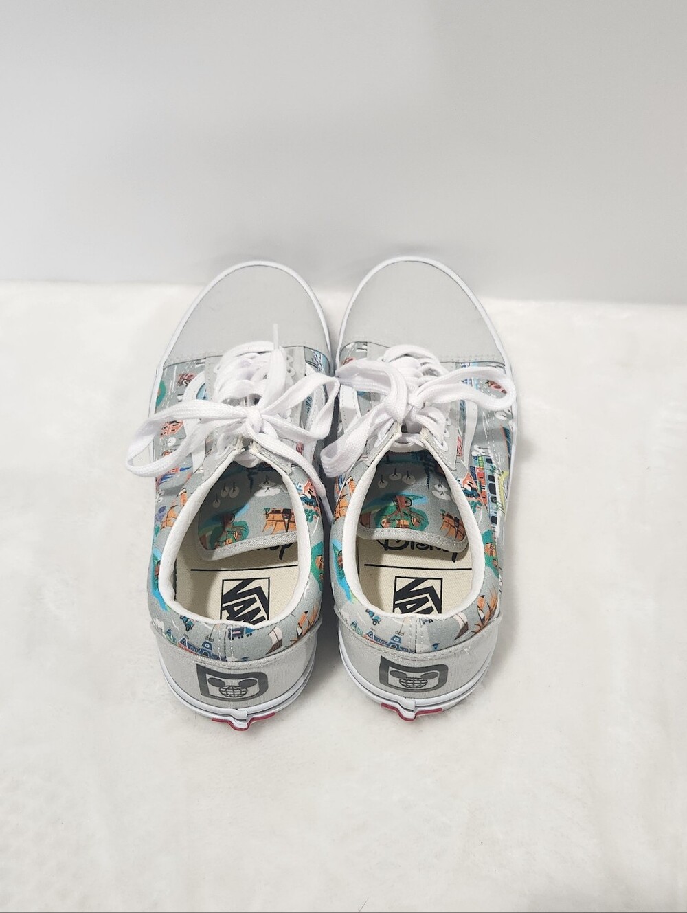 Vans Old Skool Walt Disney 50th Anniversary Park Map Sneakers Mens 8 Womens 9.5 - Picture 5 of 14